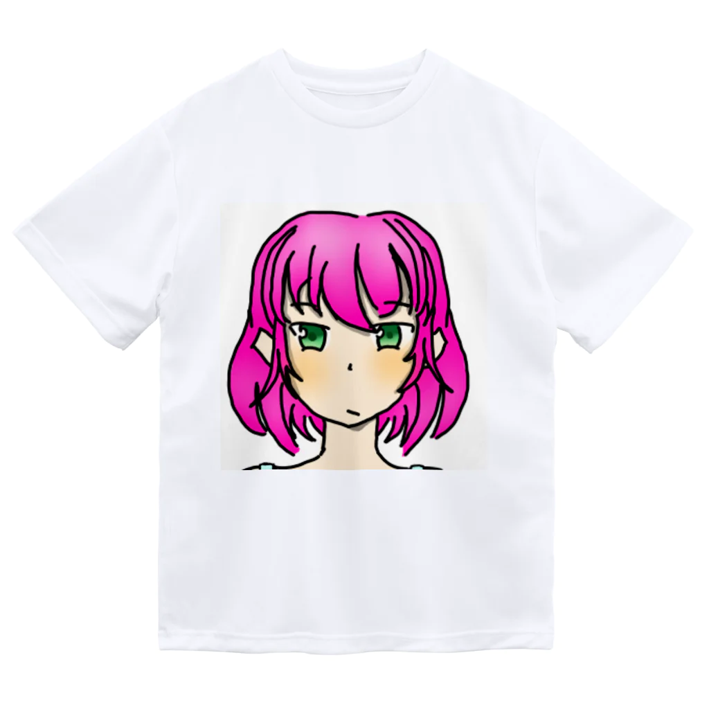 Z＠Zero脱退のマウスで描いたピンク髪ちゃん Dry T-Shirt