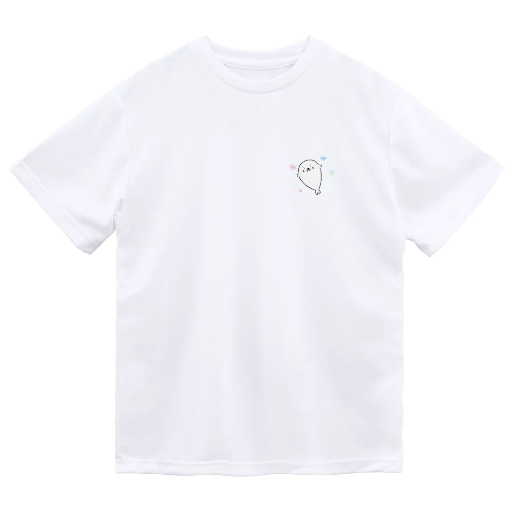 -yukimaruのふわふわアザラシ Dry T-Shirt