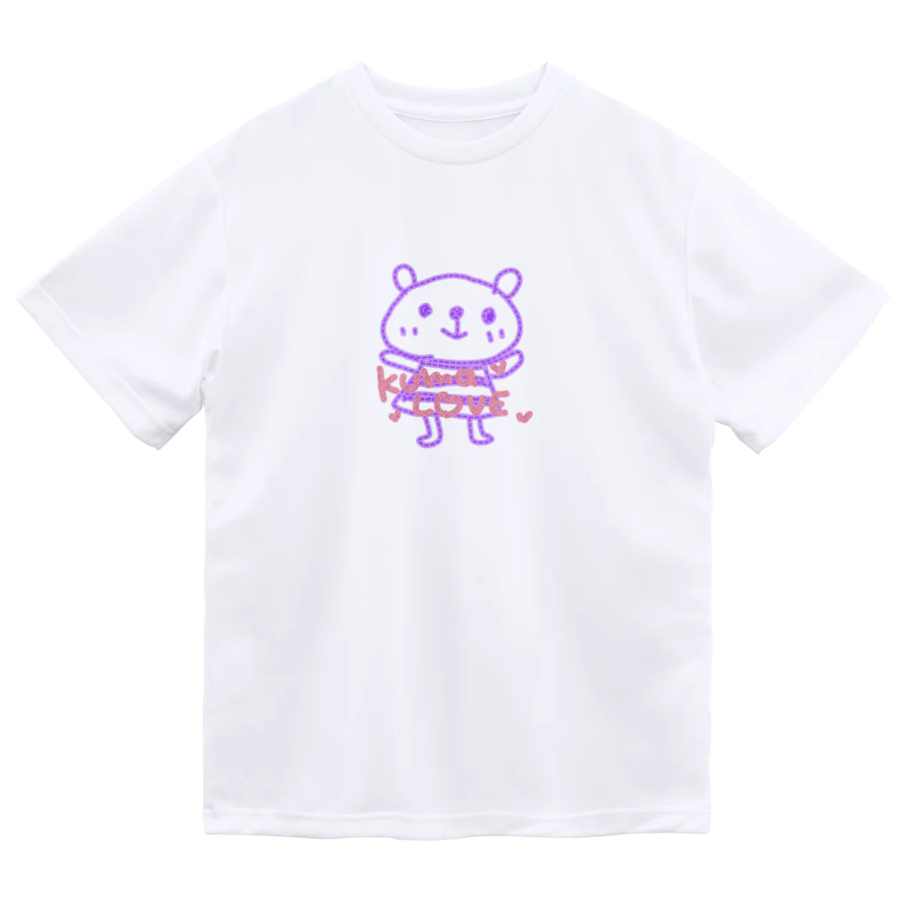 ワックマちゃんのわっくま　くまラブ ドライTシャツ