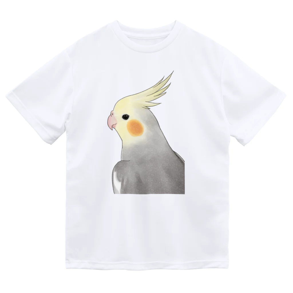 まめるりはことりの見つめるオカメインコちゃん【まめるりはことり】 Dry T-Shirt