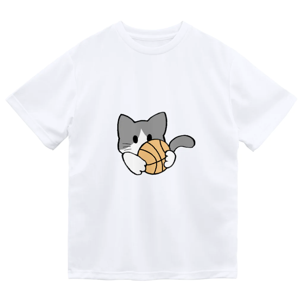 グリヴェール森の雑貨のねこ【灰/白】 Dry T-Shirt