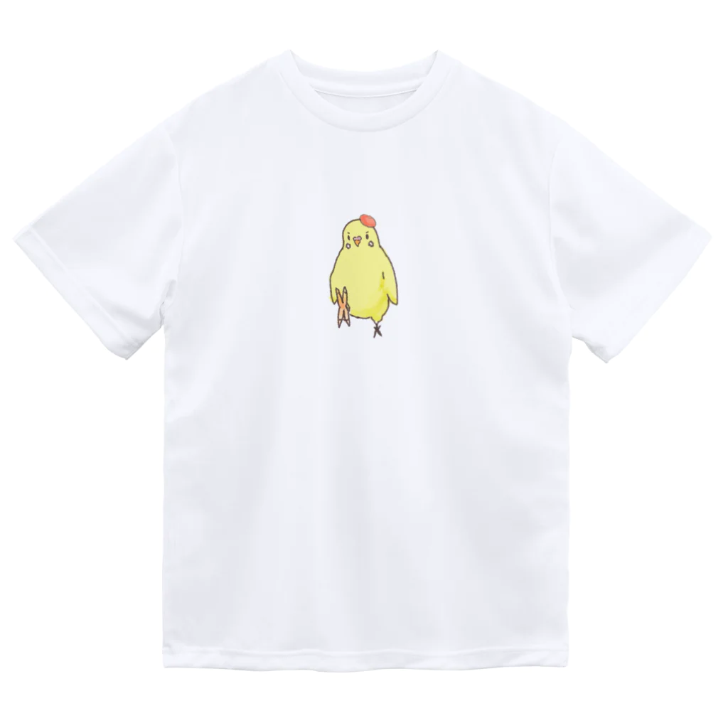 小鳥のほっぺのピヨちゃんキック ドライTシャツ