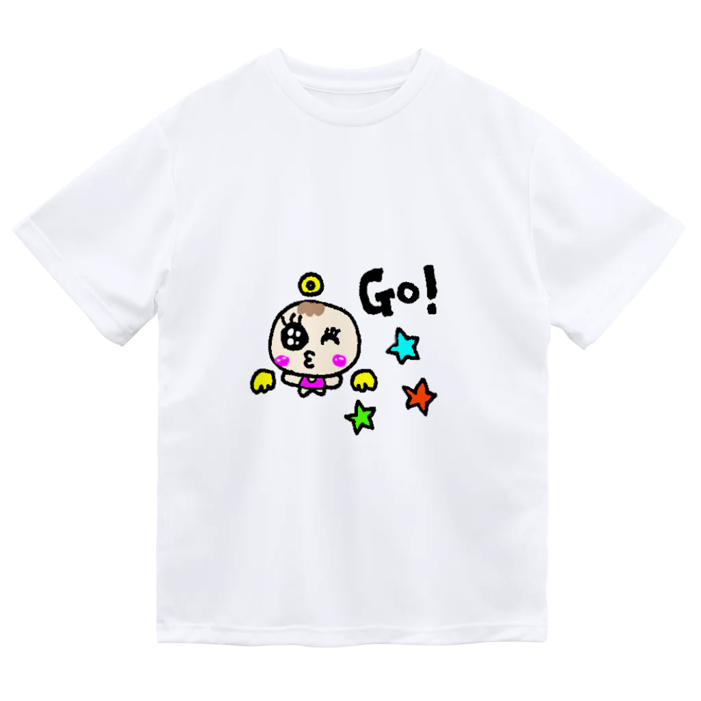 Yu-yuのゆるかわベビーの天使ちゃんGo！バージョン Dry T-Shirt