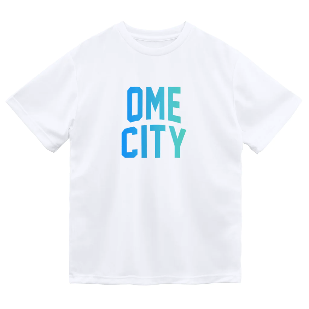 JIMOTOE Wear Local Japanの青梅市 OME CITY ロゴブルー ドライTシャツ