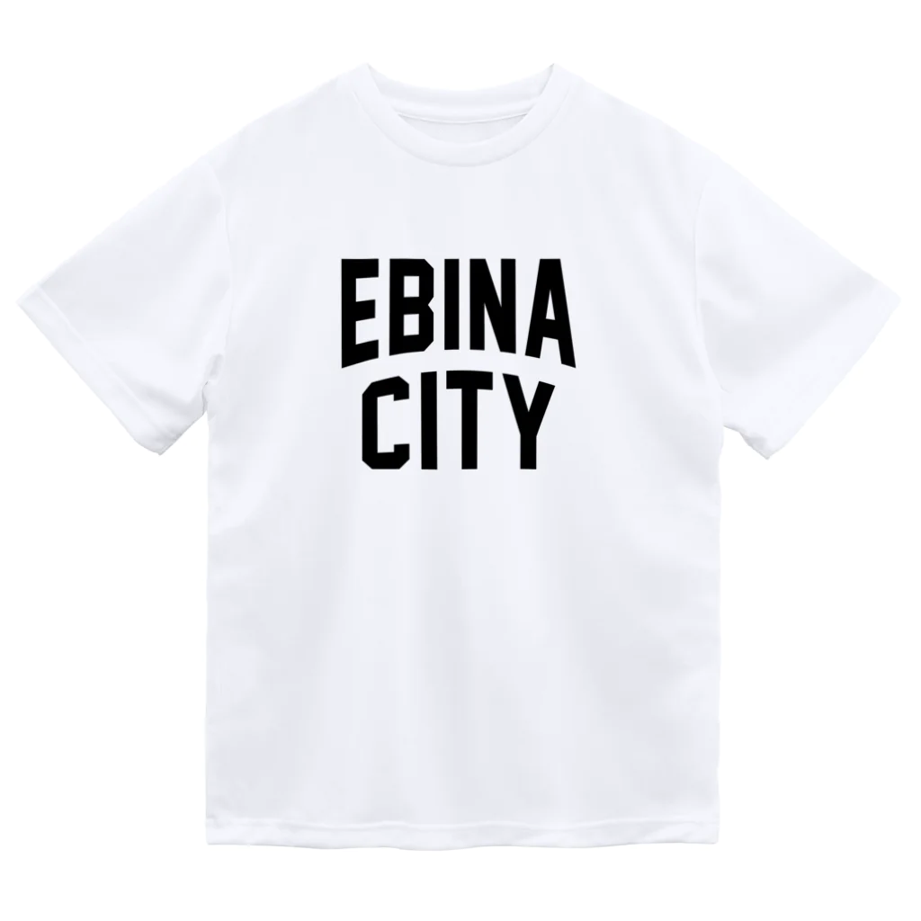 JIMOTOE Wear Local Japanの海老名市 EBINA CITY ロゴブラック Dry T-Shirt