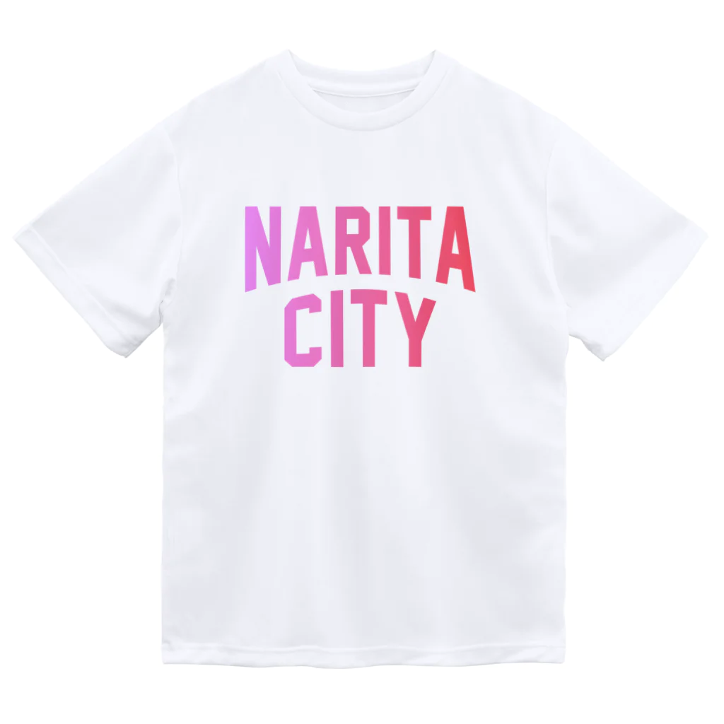 JIMOTOE Wear Local Japanの成田市 NARITA CITY ロゴピンク Dry T-Shirt