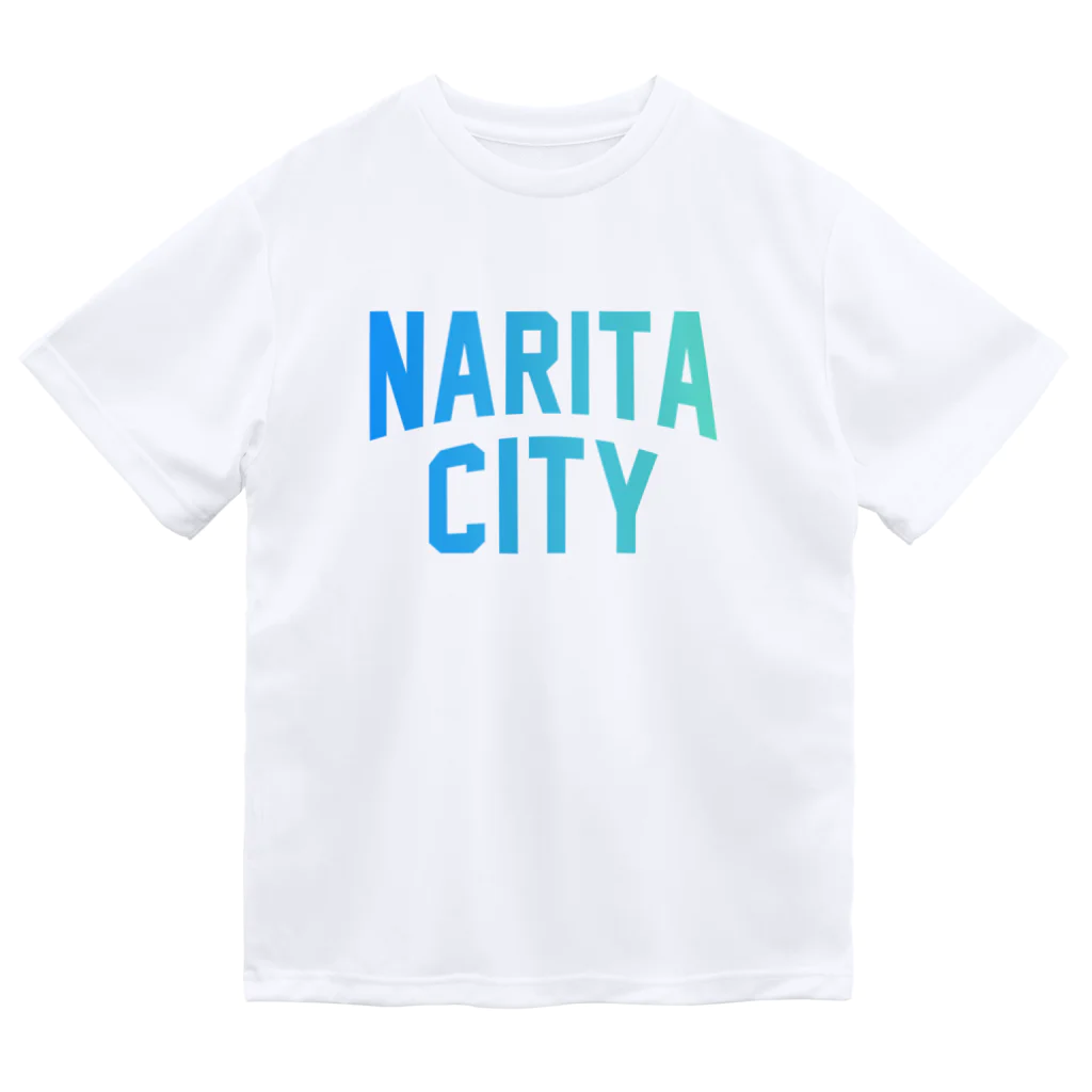 JIMOTOE Wear Local Japanの成田市 NARITA CITY ロゴブルー Dry T-Shirt