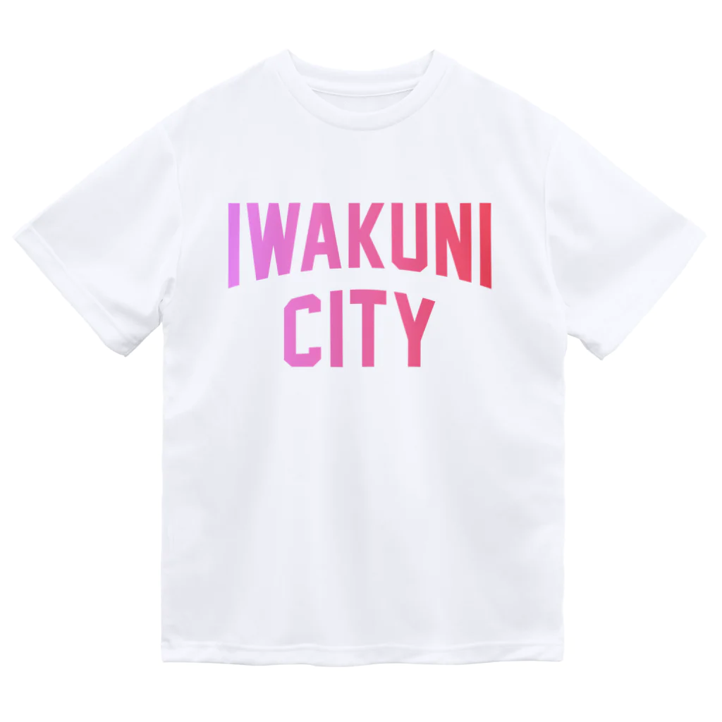 JIMOTOE Wear Local Japanの岩国市 IWAKUNI CITY ロゴピンク Dry T-Shirt