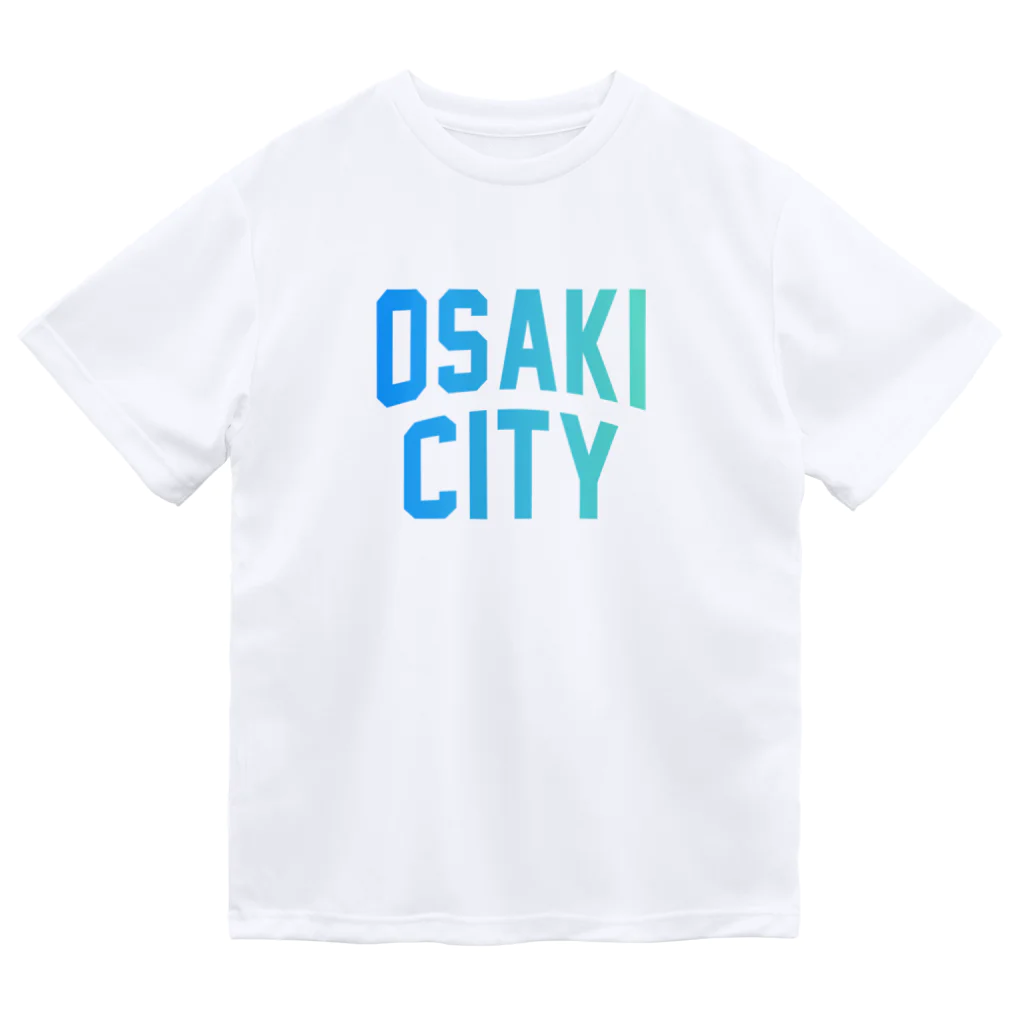 JIMOTO Wear Local Japanの大崎市 OSAKI CITY　ロゴブルー Dry T-Shirt