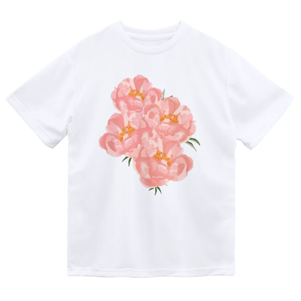 Katie（カチエ）のシャクヤクの花束 ドライTシャツ