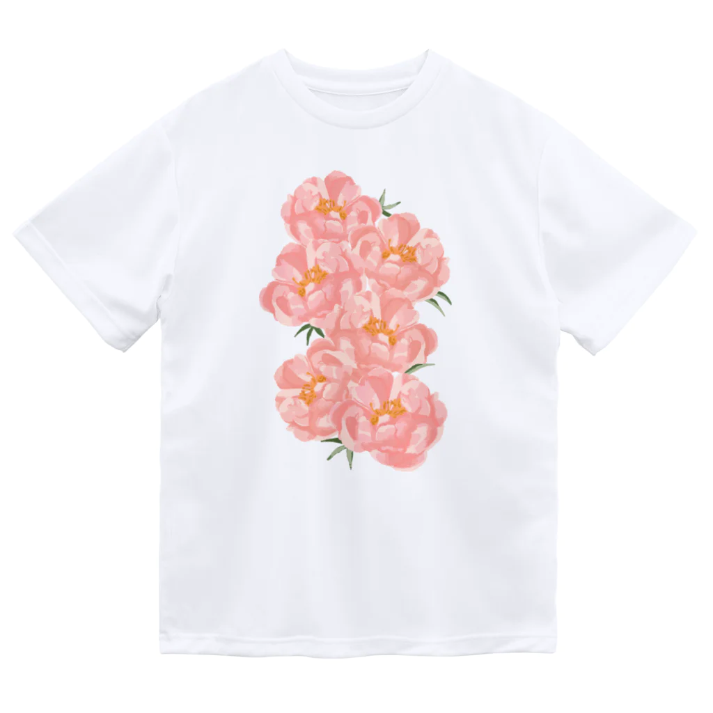 Katie（カチエ）のシャクヤクの花束 ドライTシャツ