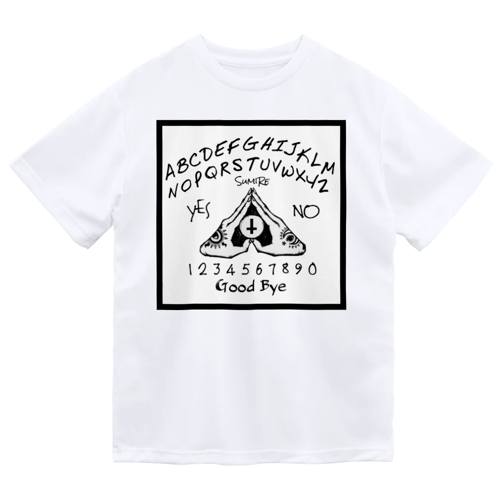 SumiReのウィジャボード　Ouija　白 ドライTシャツ