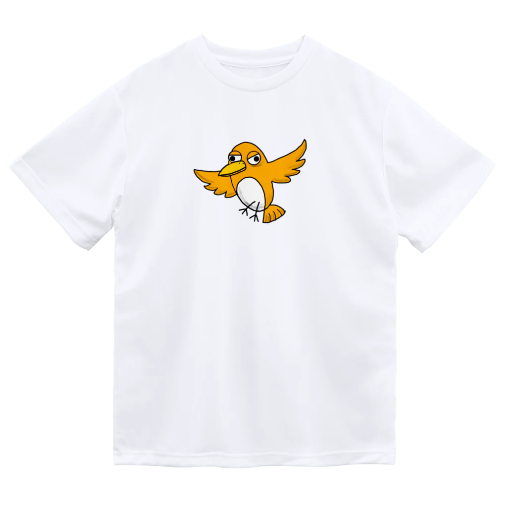 perch  entertainmentのIcchi!! (金運？の黄色い鳥) Dry T-Shirt