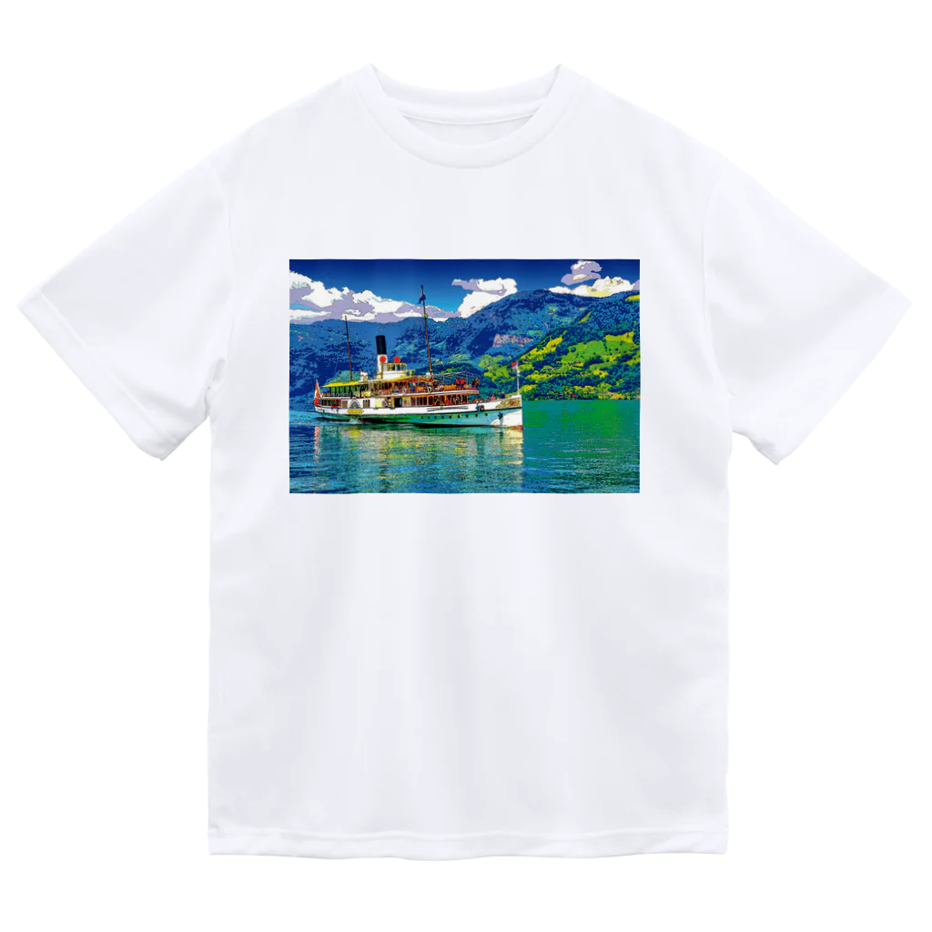 GALLERY misutawoのスイス ルツェルン湖の汽船 Dry T-Shirt