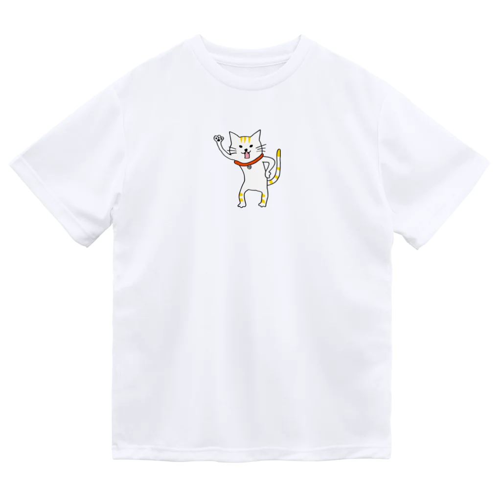 招き猫ポコ太郎のタロさ ドライTシャツ