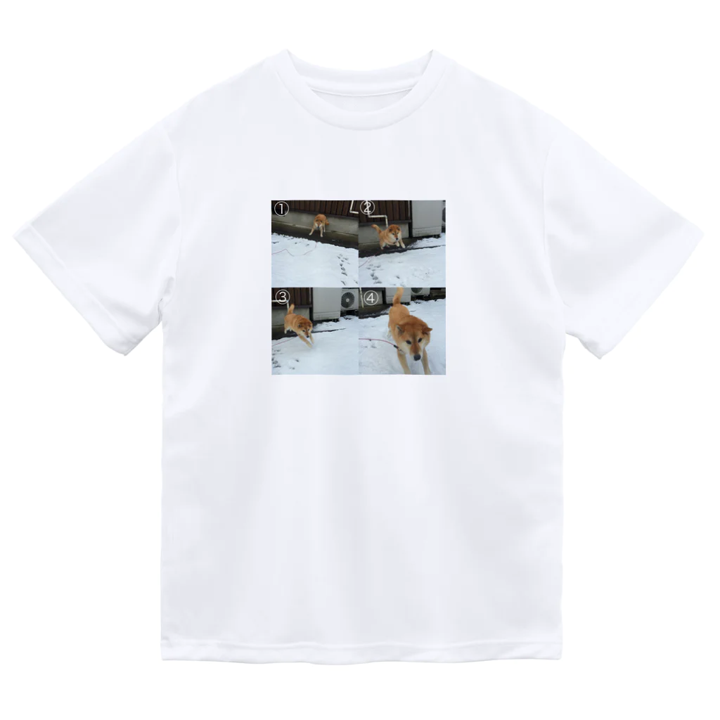 柴犬の4こま柴 ドライTシャツ