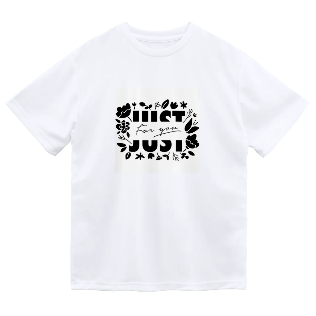 by.lettersのじゃすとふぉーゆー。くろ ドライTシャツ