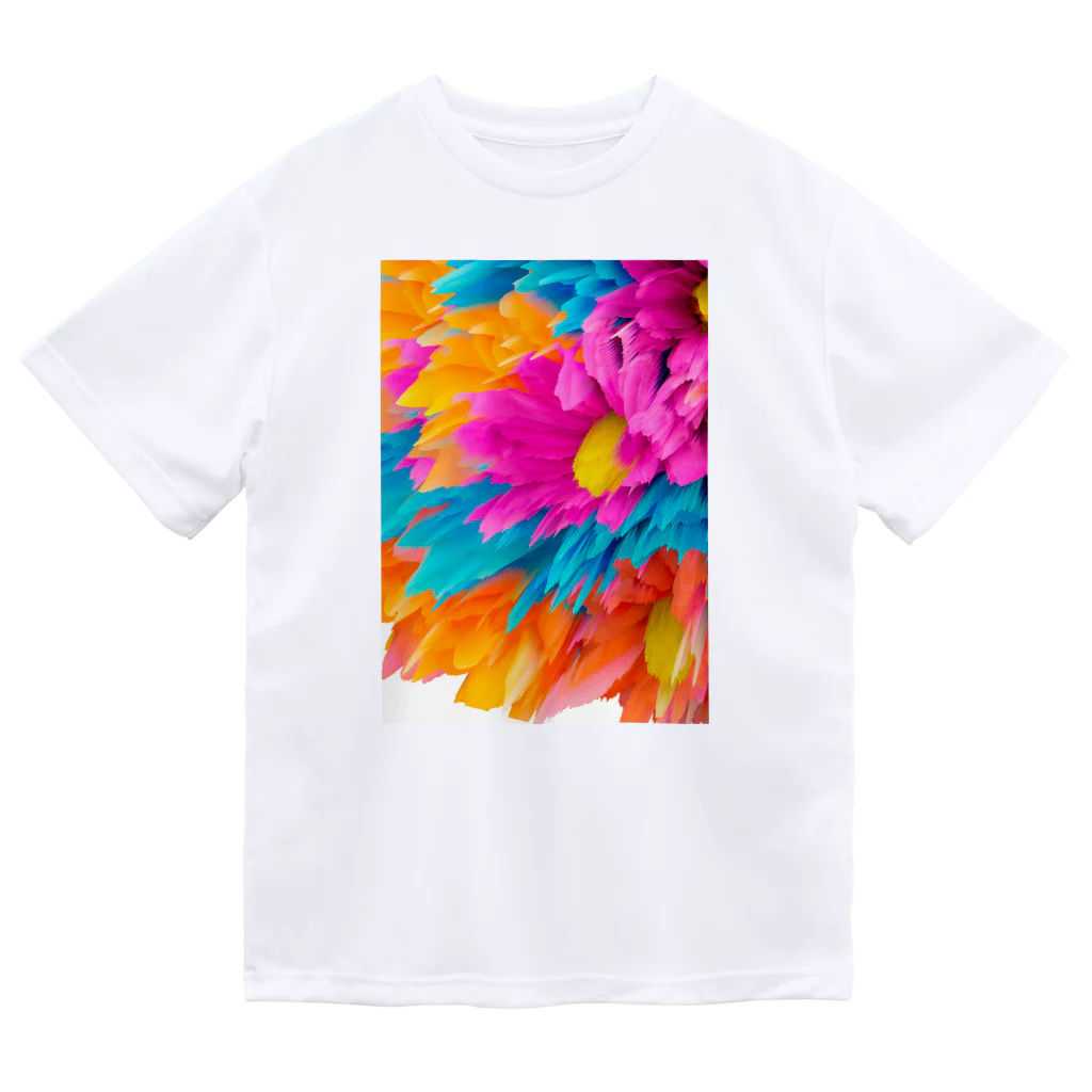 Flower storyのBloom-バイオレット ドライTシャツ