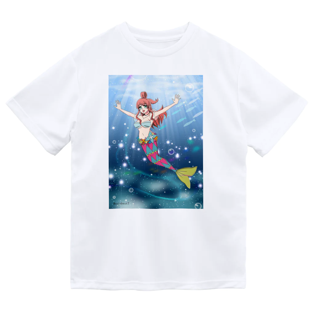 夜想明【LINEスタンプ・BOOTH販売中】のアクシスベストトゥルース「人魚姫」 ドライTシャツ