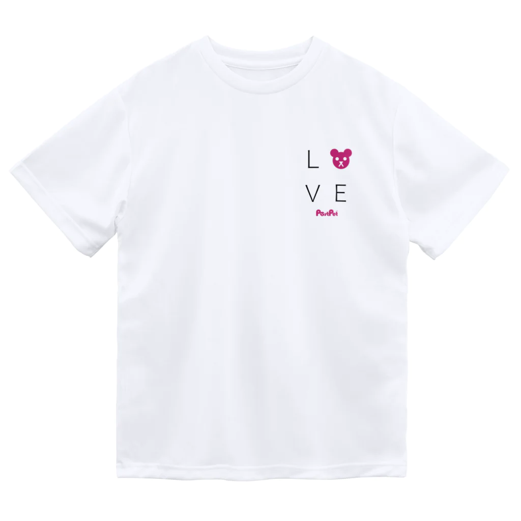 PostPet Official ShopのLOVEモモ ドライTシャツ