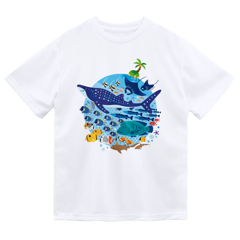 みなとまち層の暖かい海の魚たち Dry T-Shirt