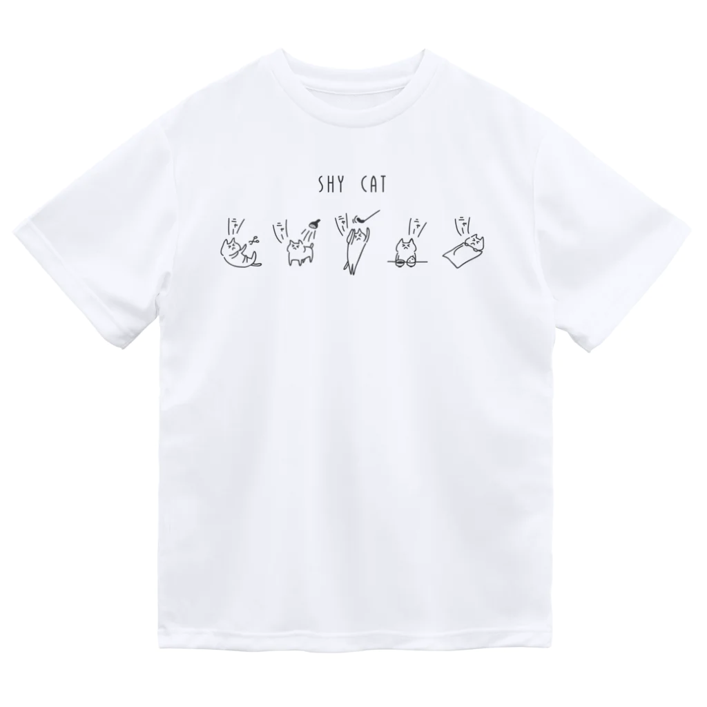 PokuStarのニャーニャー鳴くネコ Dry T-Shirt