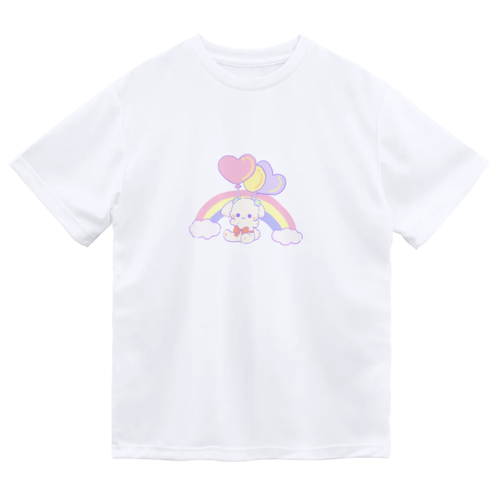 ひらきたのふわふわうるふさん ドライTシャツ