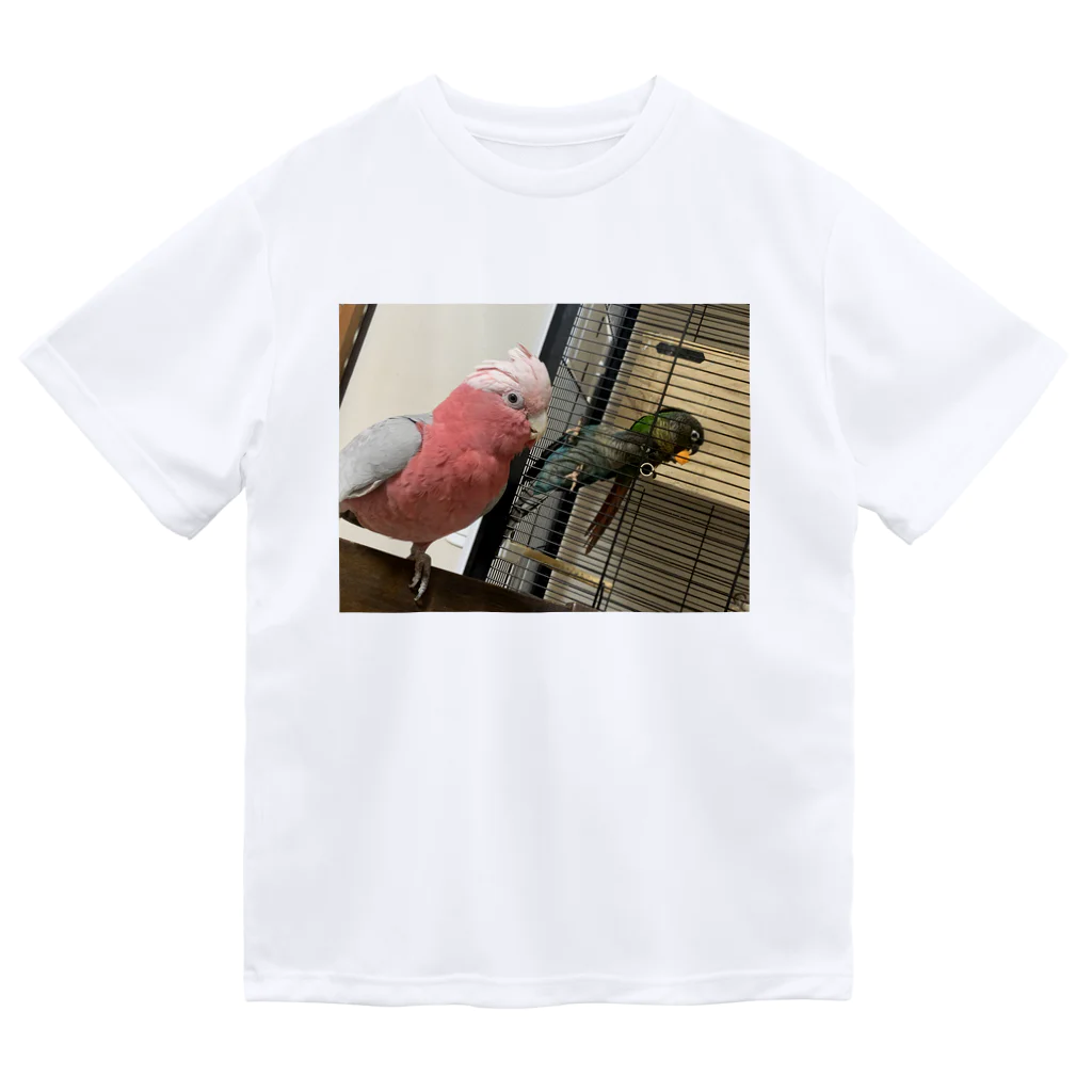 Ａi.Noahのモモイロインコ、ウロコインコの眼差し Dry T-Shirt