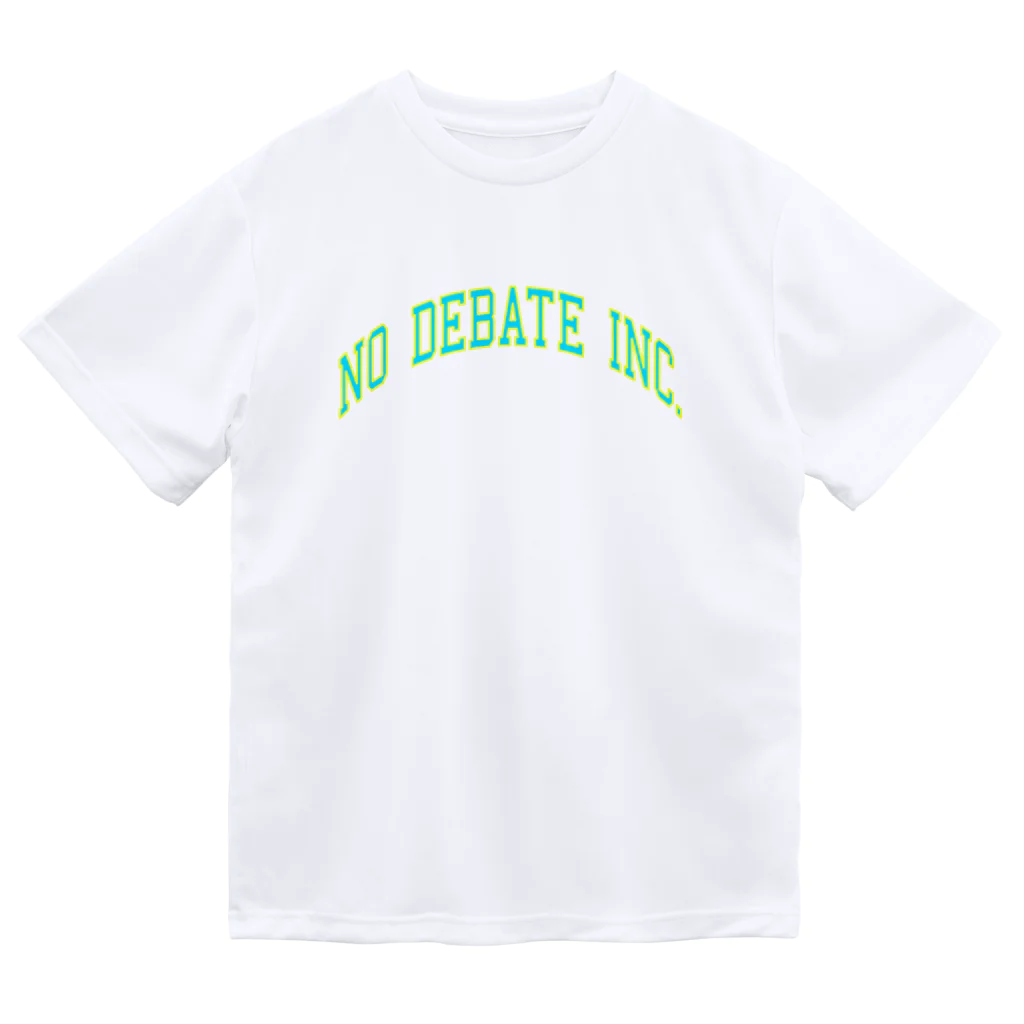 No Debate inc.のNO DEBATE INC.カレッジロゴ ドライTシャツ