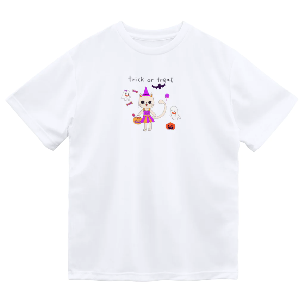 ゆずずショップのトリック・オア・トリート　ねこ Dry T-Shirt