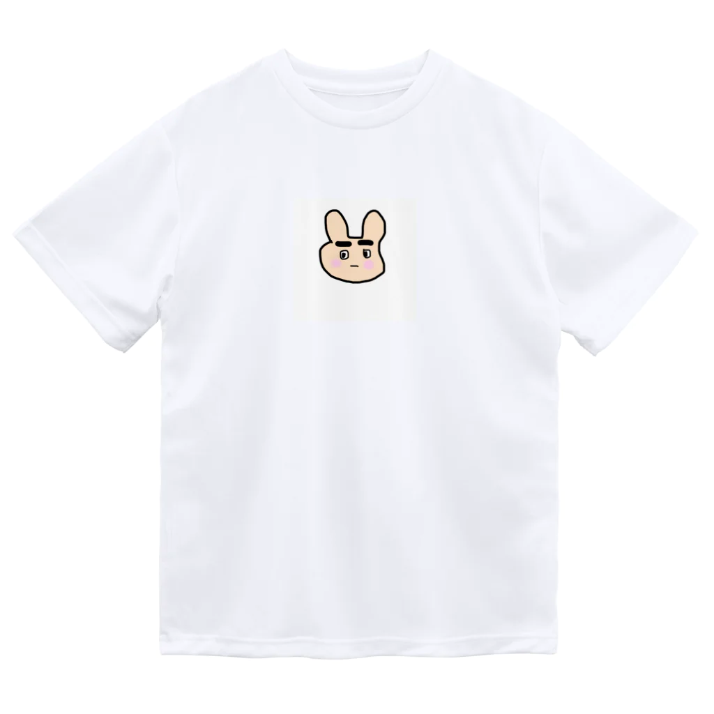 うめこんぶのゆるゆる太眉うさぎ2だん ドライTシャツ