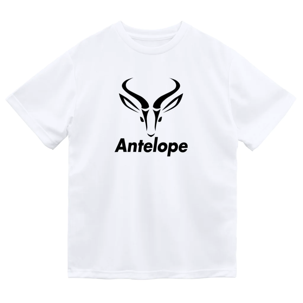Antelope Sports ClubのAntelop Black ロゴ ドライTシャツ