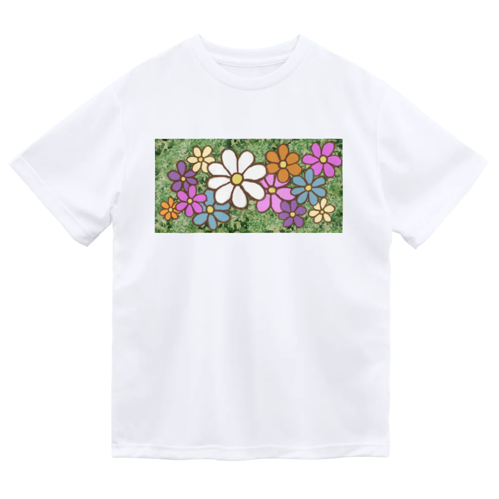 Tender time for Osyatoの手描きのお花 ドライTシャツ
