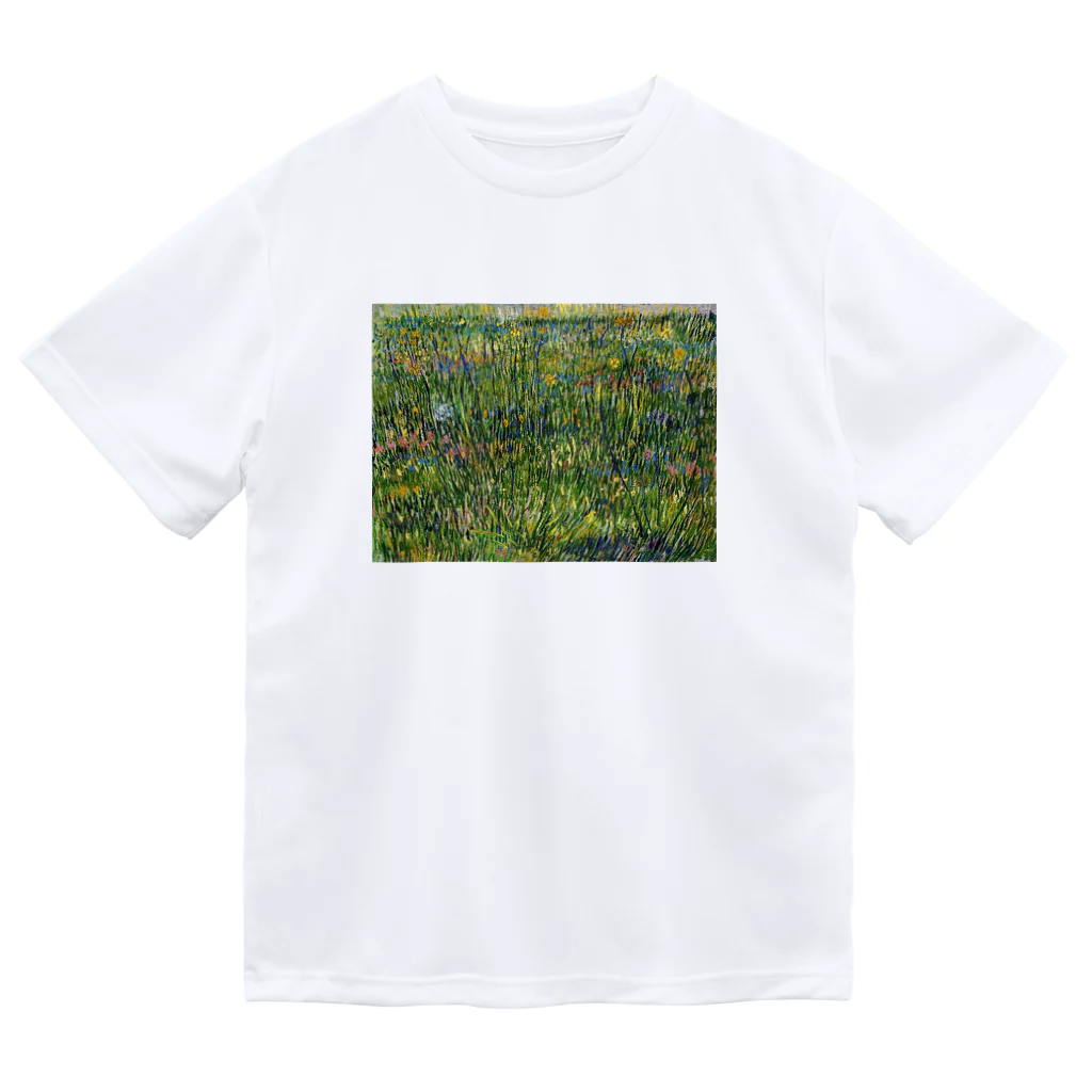 Art Baseのフィンセント・ファン・ゴッホ　《草地》 ドライTシャツ