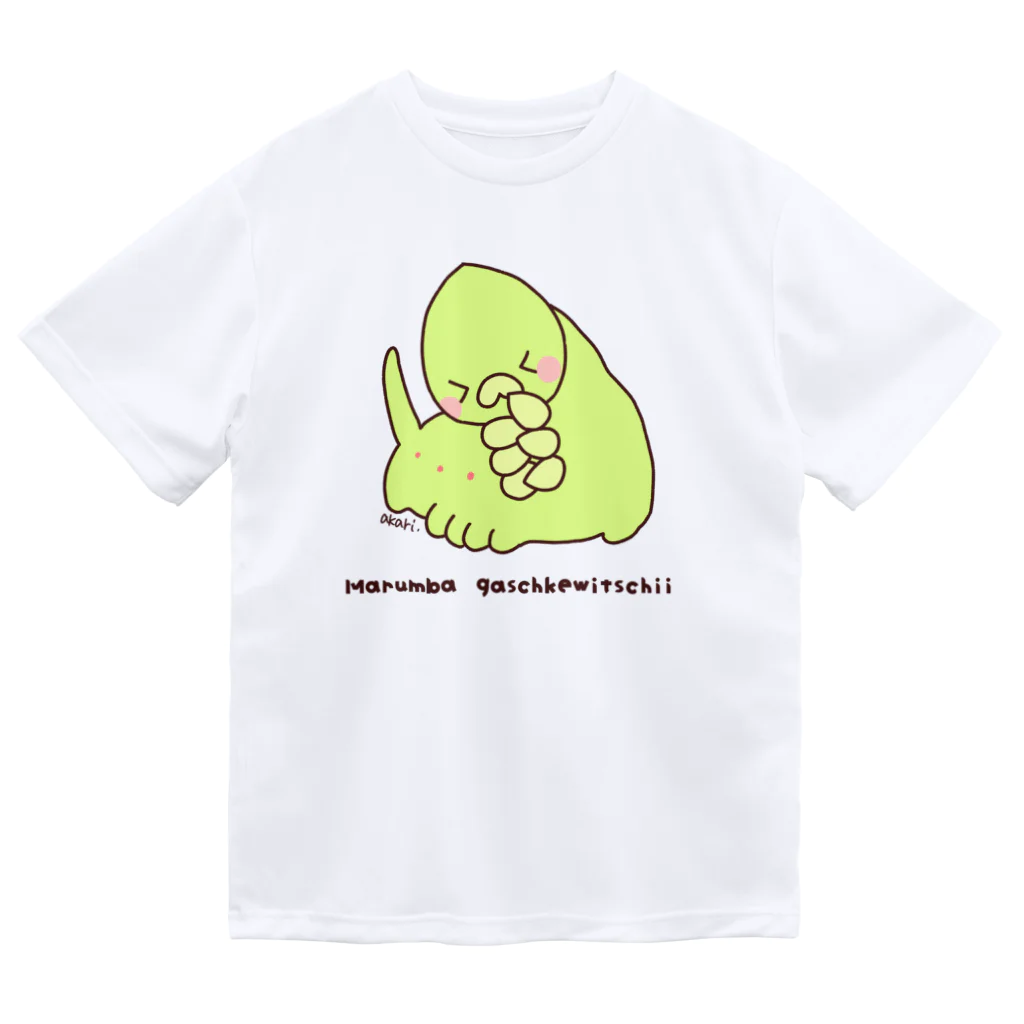 akari🌼虫デフォルメ作家のモモスズメちゃん【キュートキャタピラーズ】 ドライTシャツ