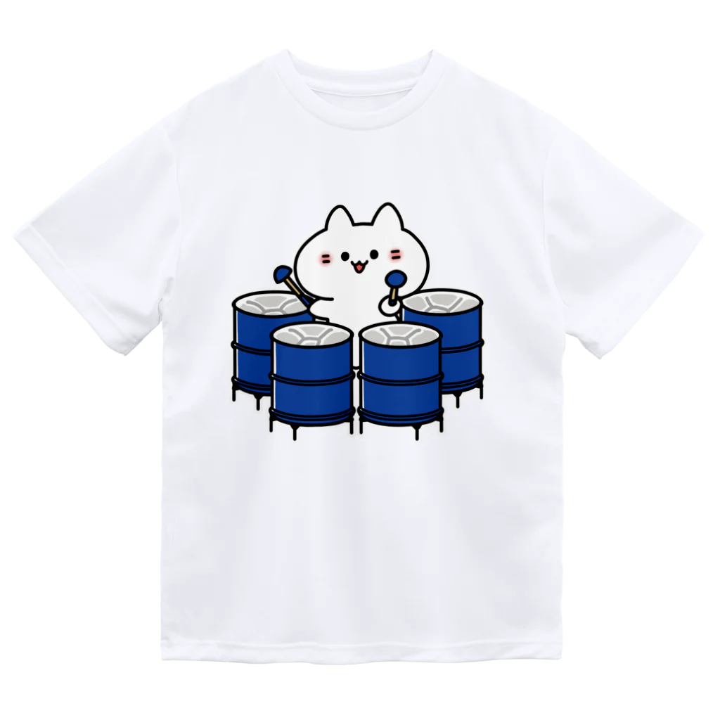  ふじねこ屋のテナーベースパンねこ ドライTシャツ