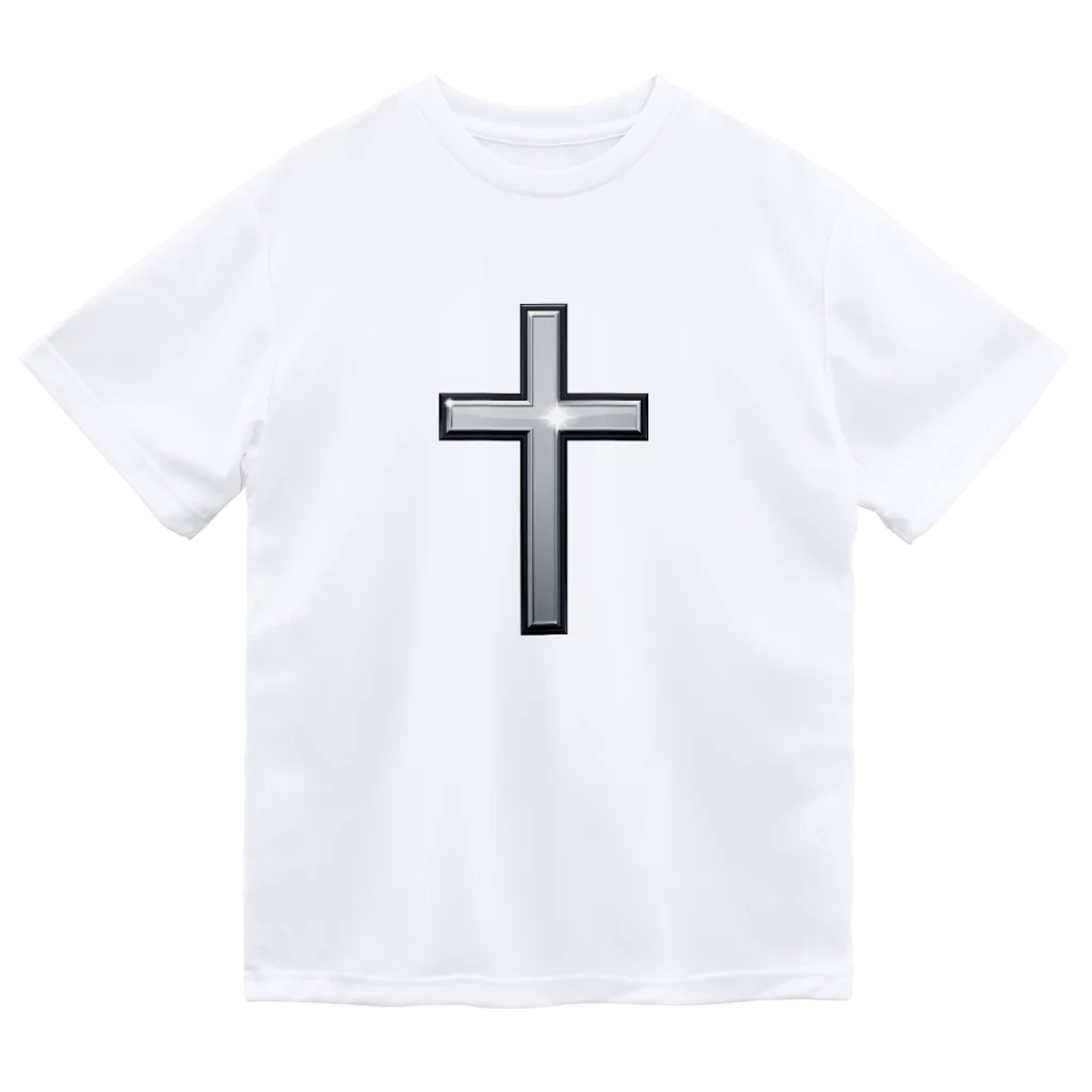 kimchinのメタリックな十字架 Dry T-Shirt