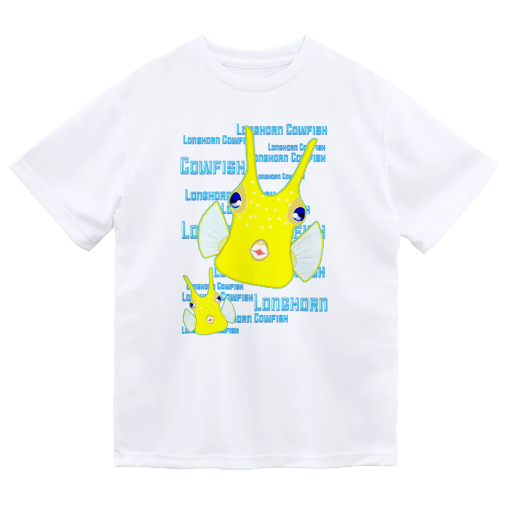 LalaHangeulのLonghorn Cowfish(コンゴウフグ) ドライTシャツ