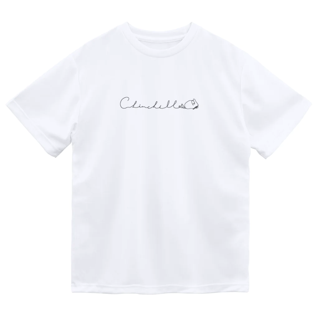 chinchillaodapiyo〈チンチラ〉のchinchilla〈走るチンチラ〉 ドライTシャツ