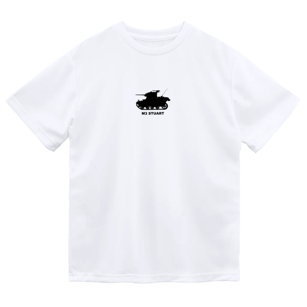 puikkoのM3軽戦車スチュアート（黒） Dry T-Shirt