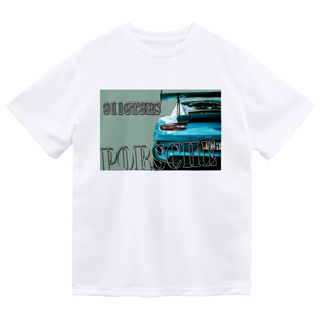 PALA's SHOP　cool、シュール、古風、和風、のPORSCHE　911GT3RS Dry T-Shirt