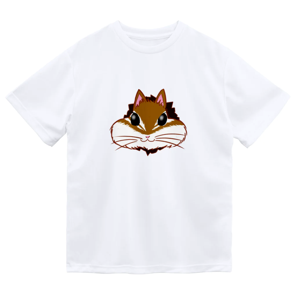 Draw freelyの突き破るリス Dry T-Shirt