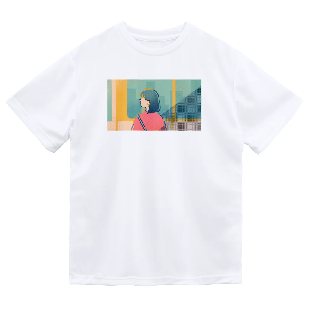 ちゃりんこのでんしゃ ドライTシャツ