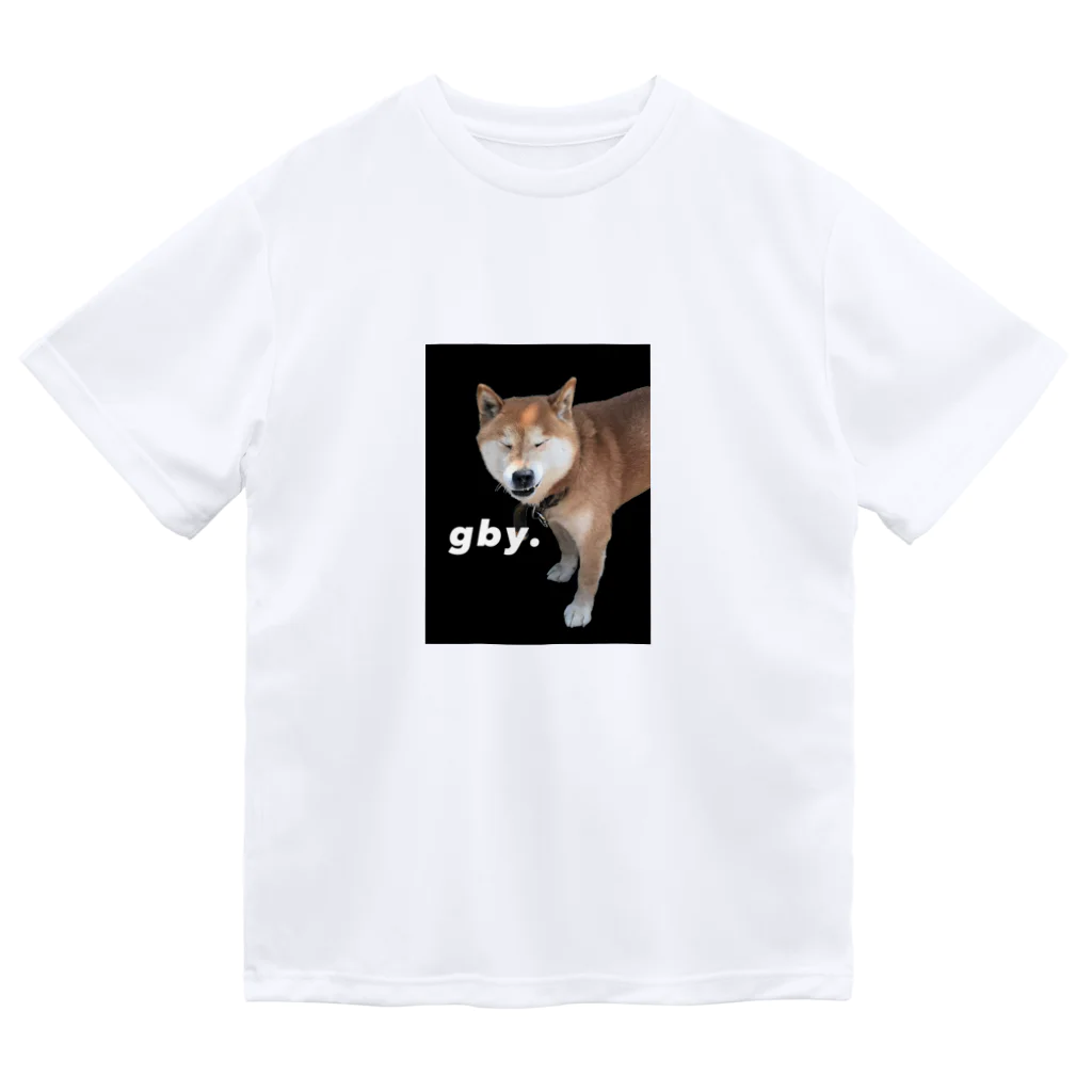 ケロケロだいすき屋のくしゃみ柴犬 ドライTシャツ