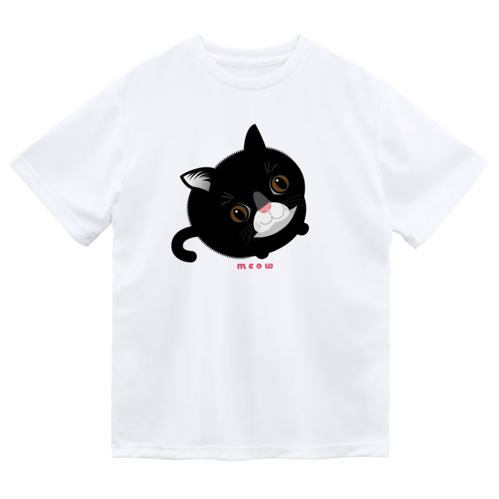 まみおデザインのmeowねこ エコバッグ&ハンカチ ドライTシャツ