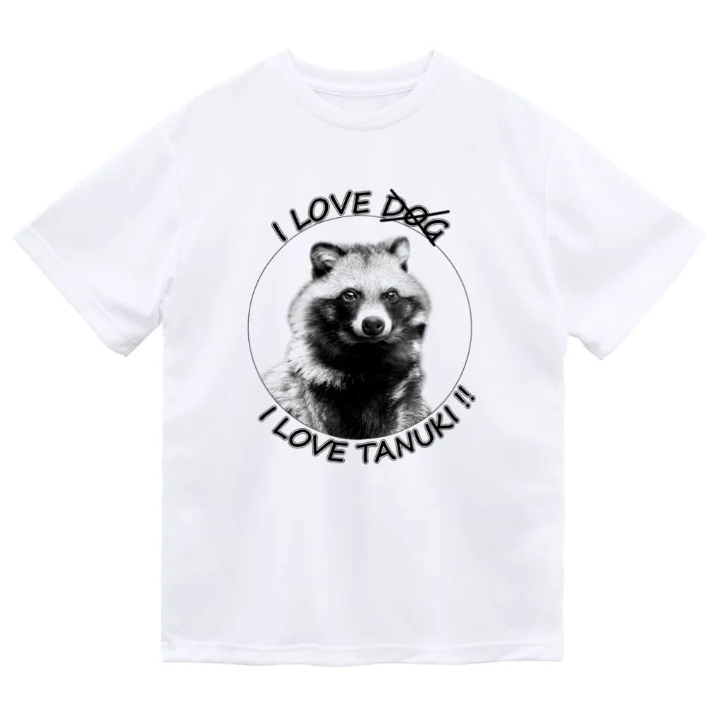 有限会社サイエンスファクトリーのI LOVE TANUKI !! Dry T-Shirt