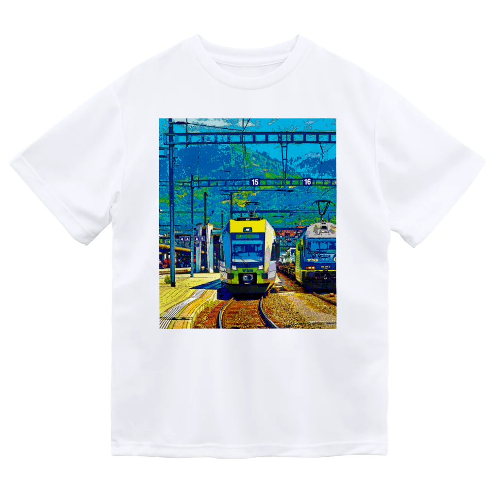 GALLERY misutawoのスイス シュピーツの駅 Dry T-Shirt