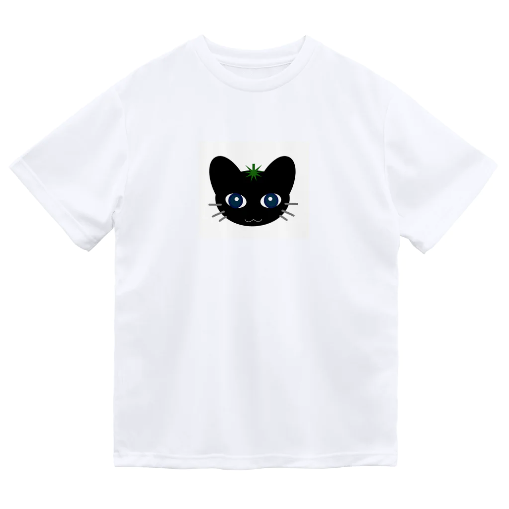 黒猫とまとのこんにちはにゃん ドライTシャツ