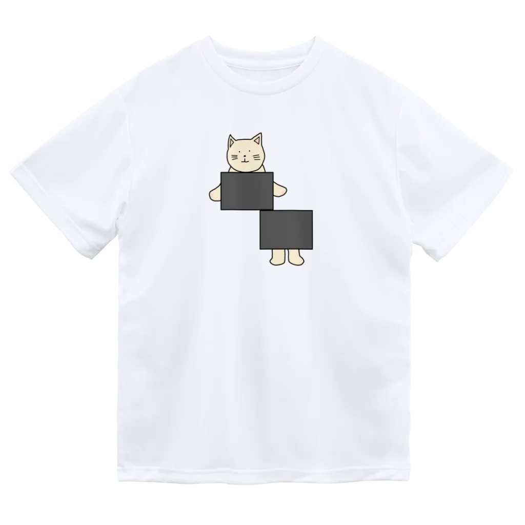 ＋Whimsyのイリュージョンねこ ドライTシャツ