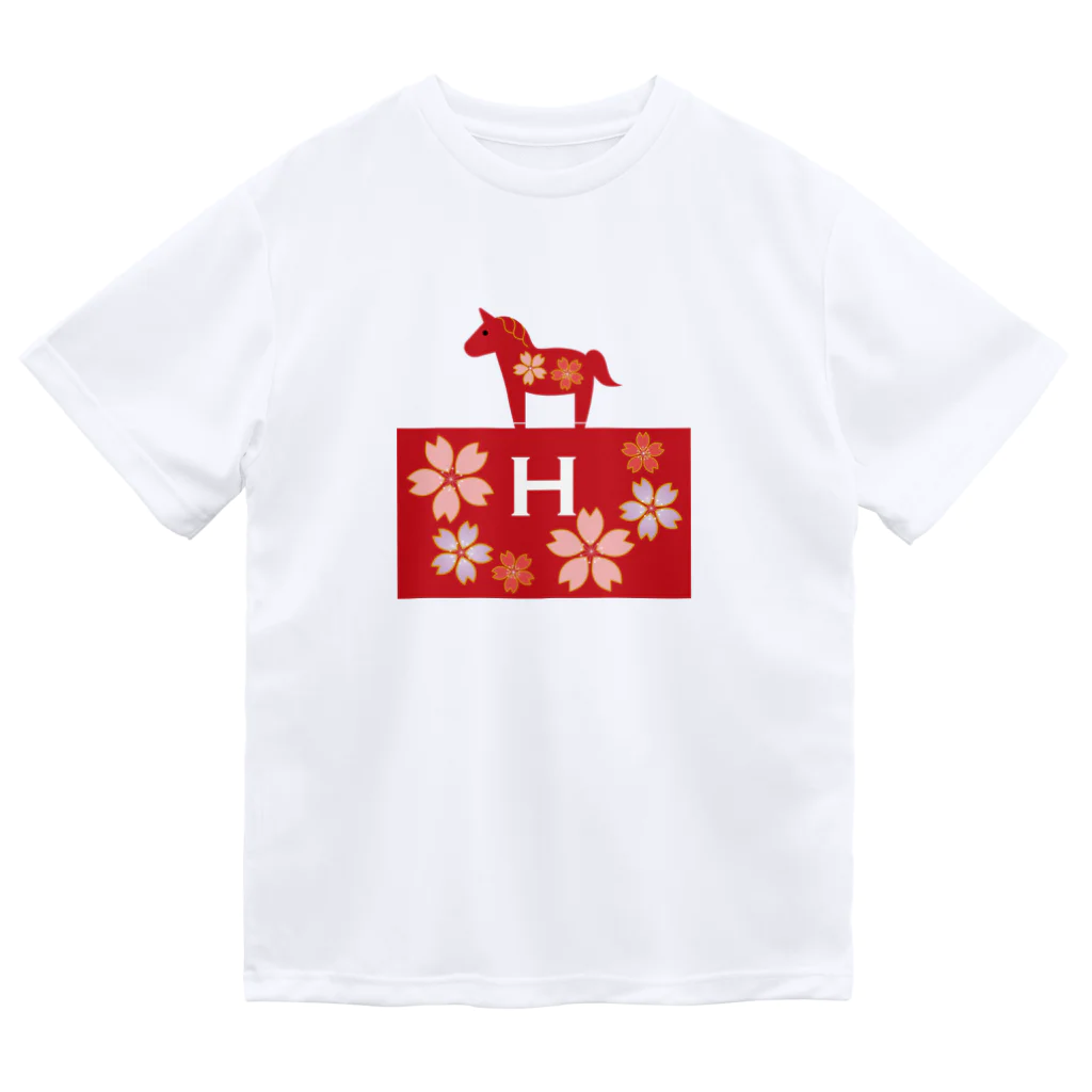 HARUnoSAKURAのHARUnoSAKURA『H』 Dry T-Shirt